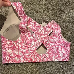 lululemon athletica Pink Floral Bra